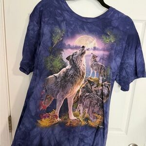 Unisex Wolf Print Shirt